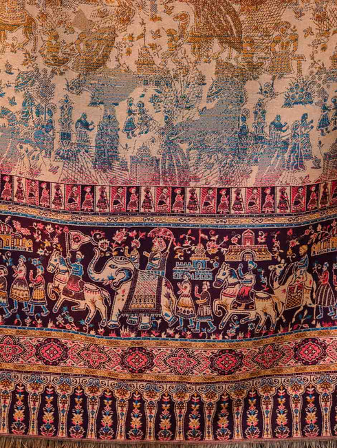 Women's Jamawar Wool Stole